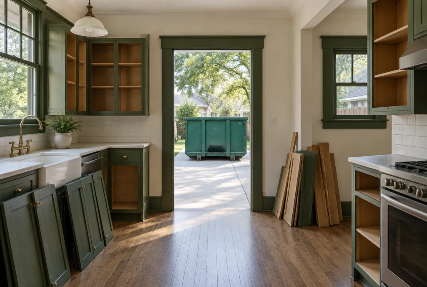 Illustrative developers & remodelers scene